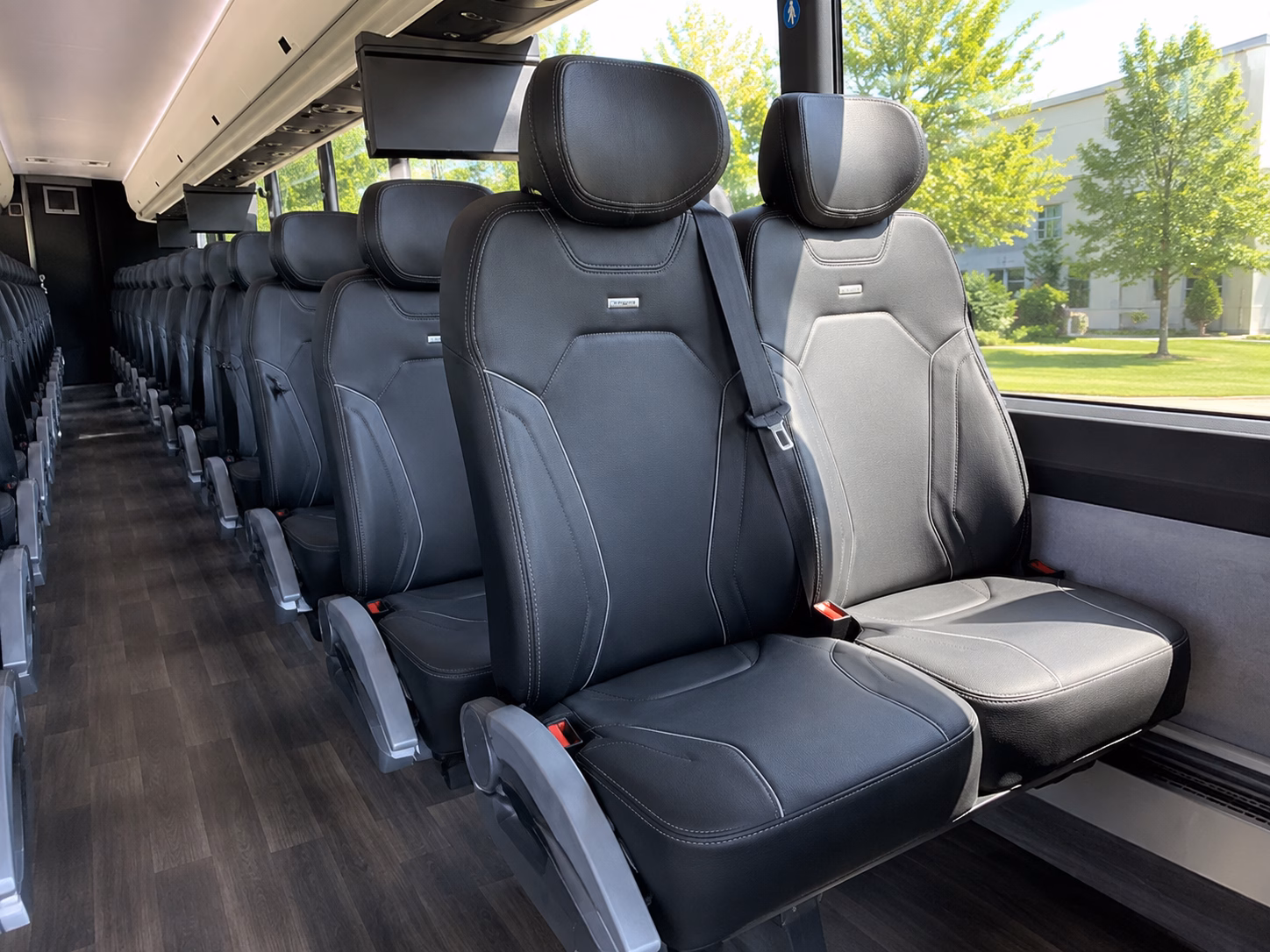 coon rapids charter bus interior