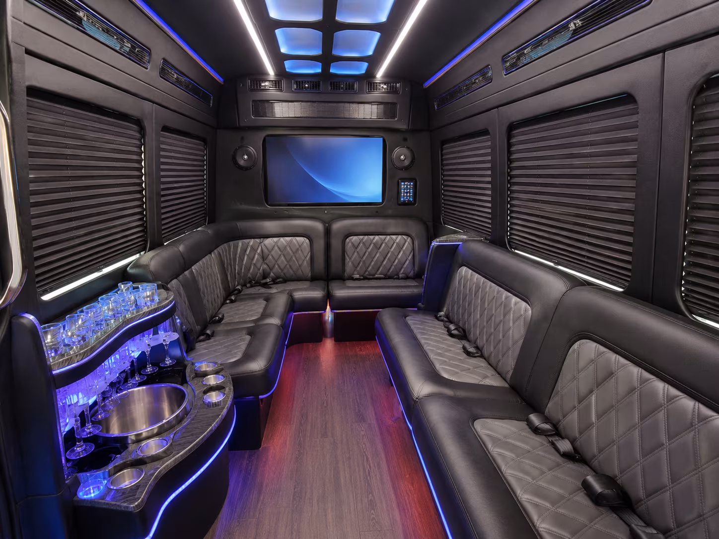 coon rapids sporting event transportation onboard seating
