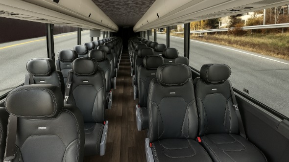 Interior of Charter Bus Company Coon Rapids's 15 Passenger Minibus in Coon Rapids