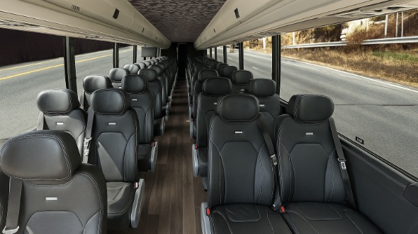 Interior of Charter Bus Company Coon Rapids's 20 Passenger Mini bus in Coon Rapids