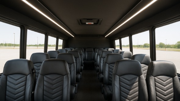 coon rapids 15 passenger minibus inside