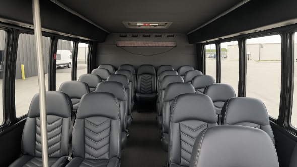 coon rapids 18 passenger minibus inside