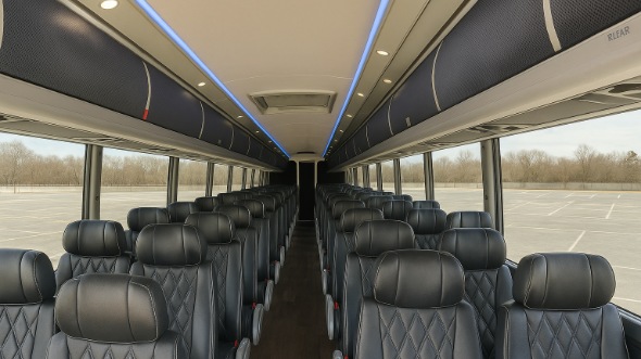 coon rapids 50 passenger charter bus inside