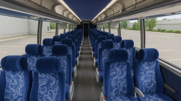 coon rapids 54 passenger charter bus inside