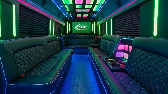 coon rapids party bus rental inside