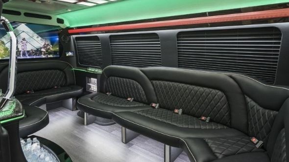 coon rapids sprinter limo rental inside